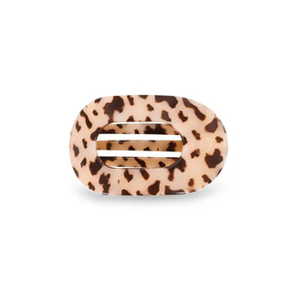 Round Flat Hair Clip | Small | Blonde Tortoise