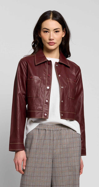 Hazel Topstitched Jacket