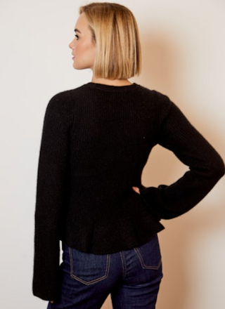 Bell Sleeve Fit & Flare Sweater