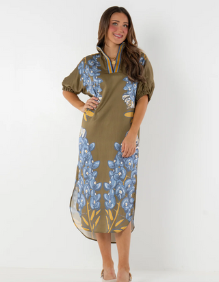 Poppy Caftan Bluebonnet