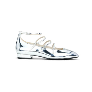 Aurora Silver Mirrored Metallic Flat