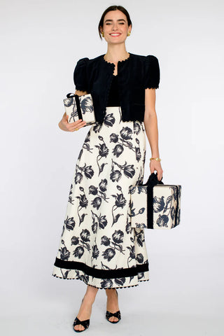 Annalisa Dress in Snow Tulip