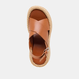Skylar Wedges Brown Leather