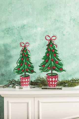 Large Topiary Acrylic Sitter