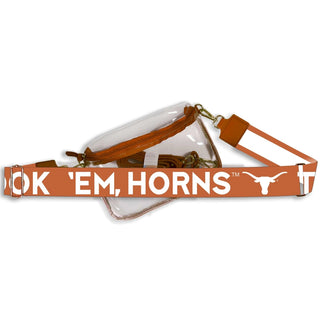 Texas Hailey Clear Sling Bag with Logo Strap