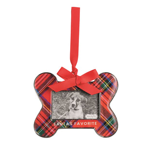 Santa's Favorite Bone Frame Ornament