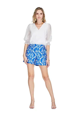 Paisley Brocade Mia Short