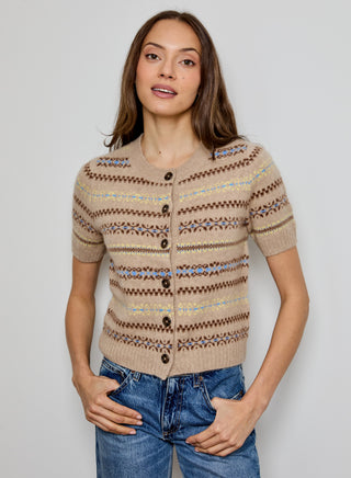 Short Sleeve Fairisle Cardi