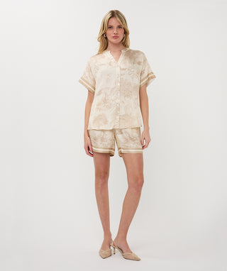 Blouse Short Sleeve Safari