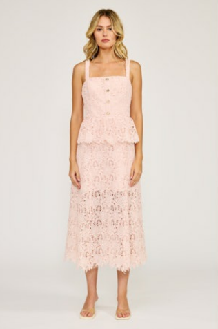 Rosalie Peplum Lace Dress