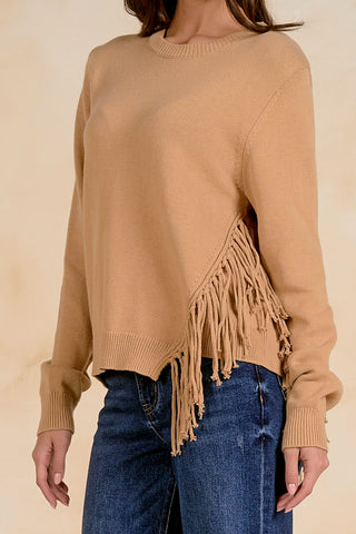 Sweater Crewneck Fringe