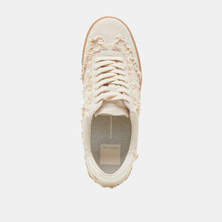 Notice Lace Sneakers Ivory Suede