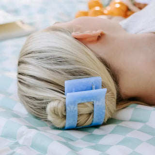 Flat Rectangle Hair Clip | Large