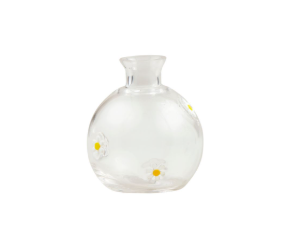 Daisy Glass Inlay Vase