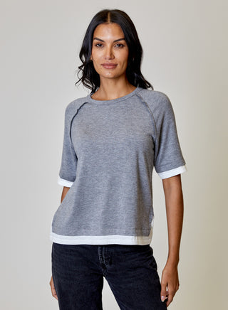 Combo Short Sleeve Top