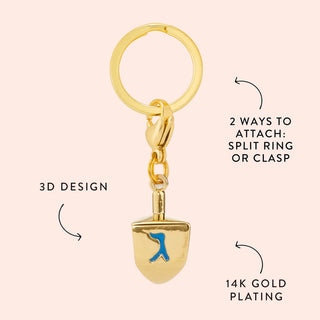 Dreidel Collar Charm