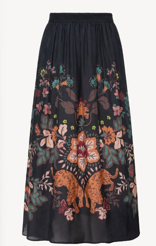 Neyla Skirt in Leopard Peony