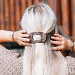 Flat Round Hair Clips | Small