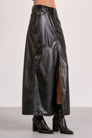 Midi Skirt with Front Slit