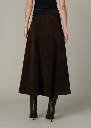 The Tavi Vegan Suede Skirt