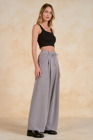 Grey Pants Wide Leg