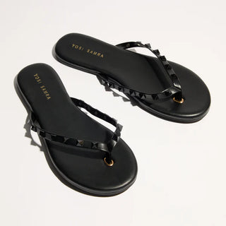 Rivington Stud Flip Flop in Black/Black