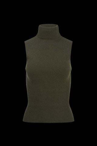 Sculpt Knit Turtleneck Tank