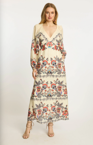 Mindy Dress in Zebra Leaf