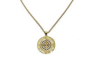 Compass Oval Link Necklace