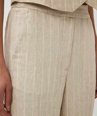 Trousers Linen Stripe