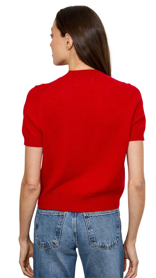 V Neck Cardi Short Sleeve