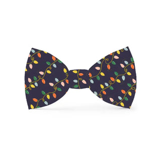 Holiday Lights Dog Bow Tie- Large