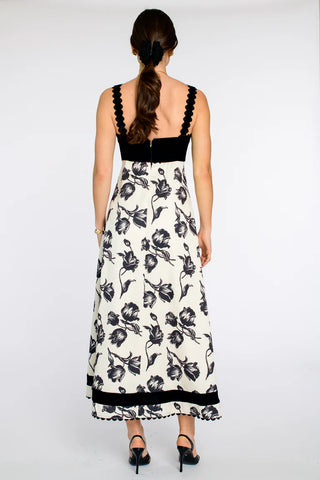 Annalisa Dress in Snow Tulip