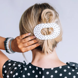 Flat Round Hair Clip | Large