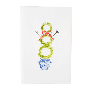 Snowman Topiary Towel