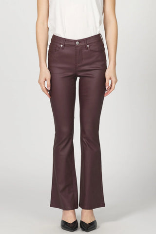 Jaxtyn Bootcut Pant Oxblood Coated