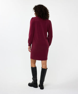 Front zip modal dress