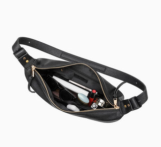 Hayden Black Recycled Vegan Crossbody Bag