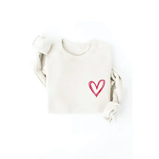 Red Heart Graphic Sweatshirt