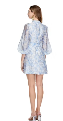 Stand Collar A Line Dress Bashful