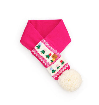 Merry and Bright Fair Isle Knit Dog Scarf
