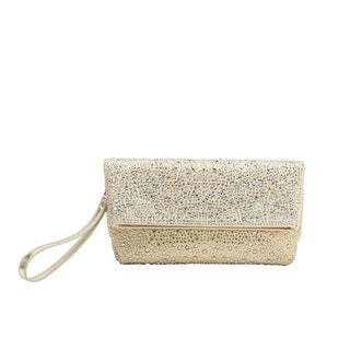 Fayth Gold Rhinestone Wristlet