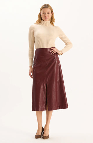Phoebe Vegan Leather Skirt