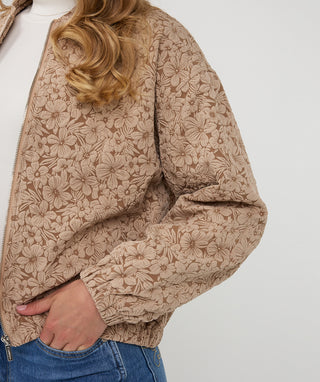 3D Flower Bomber Jacket