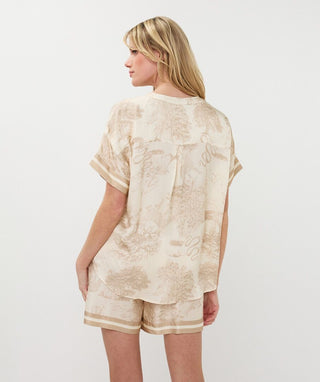 Blouse Short Sleeve Safari
