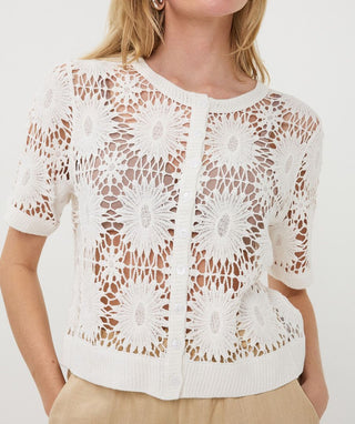 Cardigan Crochet Short Sleeve