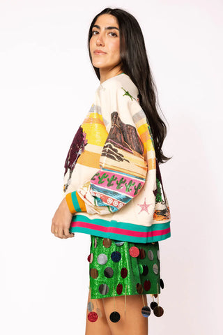 Multi Vintage Cowboy Santa Sweatshirt